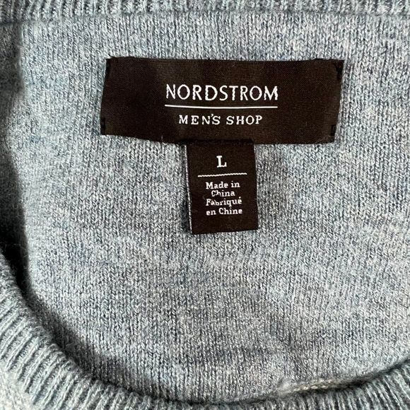 NWOT NORDSTROM Baby Blue‎ Wool Mix Crew Neck Sweater (L) - Picture 6 of 8